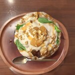 京かき氷 つみき - 栗ゴルゴンバタースコッチ(真上から)