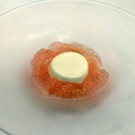 ル・ブルギニオン - ルバーブソースのババロア