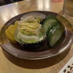 正来軒 - サービスしていただいた漬物