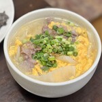 スタミナ苑 - ハーフコムタンスープ