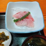 はせ部 - 氷見の寒ブリ刺定食   895円