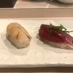 すし さか井 - 帆立　カツオタタキ