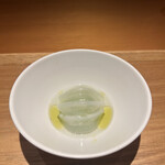 274681700 - アオリイカでといもがらを包んだ料理