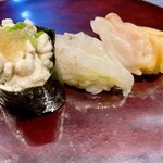 日々魚数寄 東木 - 白子 がす海老 梅貝