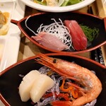 アンダものがたり - 小さい船盛　お刺身は嬉しいな♪