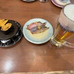 源洋丸 内郷綴町店 - ウニ軍艦、アジ