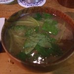 岸田屋 - 〆のなめこ汁