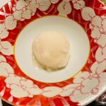 温泉山荘 だいこんの花 - りんごのシャーベット　お口直しスッキリ