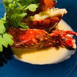 温泉山荘 だいこんの花 - ソースも日本酒和風ソース