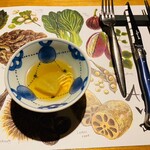 温泉山荘 だいこんの花 - お料理に使用してるお出汁とだいこん