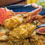 ソラニワホテルアンドカフェ - 渡蟹の身はしっかり詰まって、食べやすくカットされています。美味しっ♪シャキッとした野菜と玉子のフワフワが絡まっています