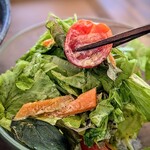 ソラニワホテルアンドカフェ - プチサラダが付いています。