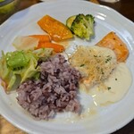 キッチン ブルー グローブ - ワンプレート