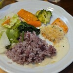 キッチン ブルー グローブ - 再びワンプレート