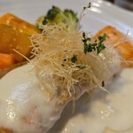 キッチン ブルー グローブ - カダイフのアップ