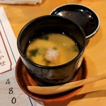 宮城の魚と赤酢のお寿司 魚が肴 稲荷小路本店 - ズワイガニ餡かけ茶碗蒸し