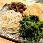 焼肉にくちょ - ナムル盛り