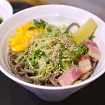 SOBA STAND そばうさ - バジル冷そば＠税込1,000円