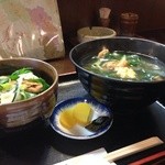 Minamoto - たぬきそばとミニきつね丼918円