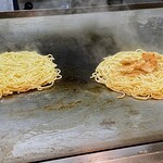 ねぎ庵 - 月見ねぎ庵スペシャル　麺焼き