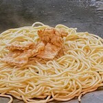 ねぎ庵 - 月見ねぎ庵スペシャル　麺焼き