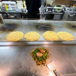 ねぎ庵 - 月見ねぎ庵スペシャル　麺焼き