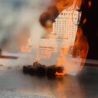 FRENCH TEPPAN 静香庵 - フランベ中...