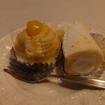 エンゼル洋菓子店 - モンブランとバナーヌ