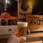 お肉屋 けいすけ 三男坊 - 生ビール