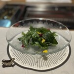 お肉屋 けいすけ 三男坊 - ベビーリーフのライムサラダ