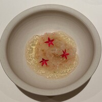 レストラン オオツ - ボタン海老とトマトガスパチョジュレ