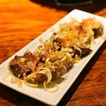 炭火焼ホルモン ぐう - 2014.4 レバテキ（580円）