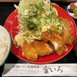 とりかつ たるたる 金いろ - ももカツ&むねカツ　¥1250