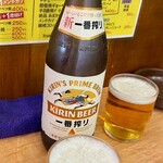 キャベツ焼 - 大阪は瓶ビールがメインなのです。