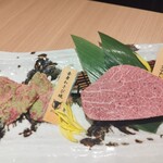 にく稲 - シャトーブリアン、赤身わさび焼き