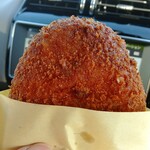 バックシュトゥーベ ツオップ - カツカレーパン(揚げたてだったので車内で食べました)