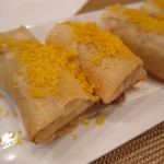 レンゲ - 新玉葱とドライトマトの春巻、ミモレットで1