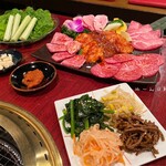 和牛炭火焼肉・韓国料理 じろべ  上尾店 - ナムル盛り合わせ