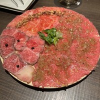 原宿焼肉 KINTAN - サーロインのイチボのユッケ
