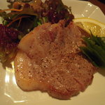 寿美寿味豚のロース肉のステーキ