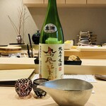 北新地 鮨 聚楽 - 鳳凰美田の金文字✨️