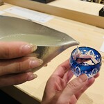 北新地 鮨 聚楽 - rumixちゃんのお酌でテンション＆美味しさもMAX！(((o(*ﾟ▽ﾟ*)o)))✨️✨️