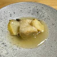 浅草じゅうろく - 海老芋と鮑のあんかけ