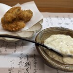 割烹 市川 - 牡蠣フライ　タルタルも美味しい