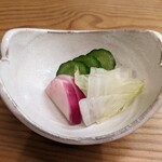 割烹 市川 - お漬物