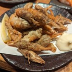 もりもり寿し - ガス海老の唐揚げ