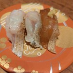 もりもり寿し - ノドクロ三点盛り