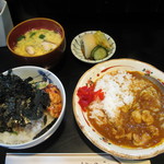 鳥仁 - ミニ鳥丼＆ミニカレーセット