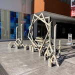 鮨政庭 - 竹を使ったオブジェ