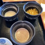 そば処 倉乃  - 三昧のくるみ/とろろ/揚げ玉